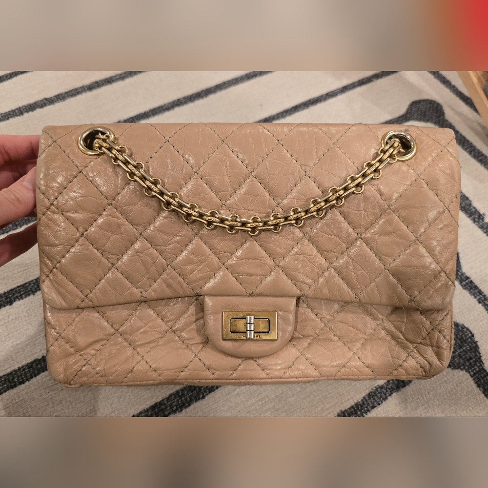 Authentic Nude Calfskin Reissue 2.55 226